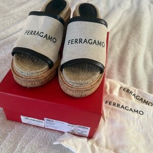 LIKE NEW FERRAGAMO Platform Sandals